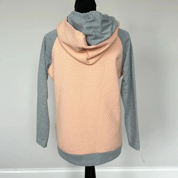 Asymetrical Pink and Grey Hoodie Sz SM - Picture 4 of 5